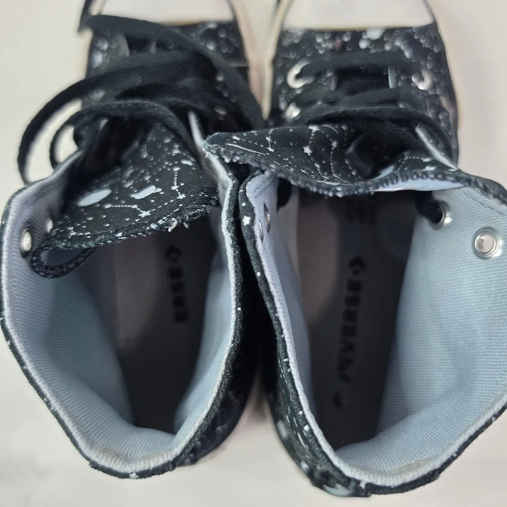 Converse Chuck Taylor All Star Junior High Top Sz 2 Black Constellations 372117F